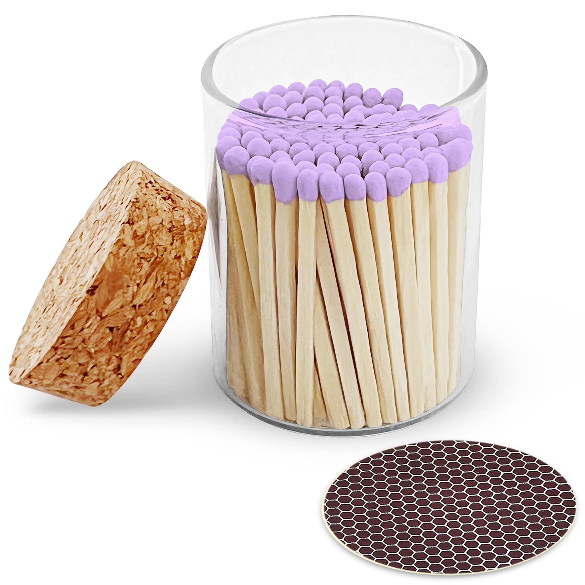 2" Matches in Cork Top Jar