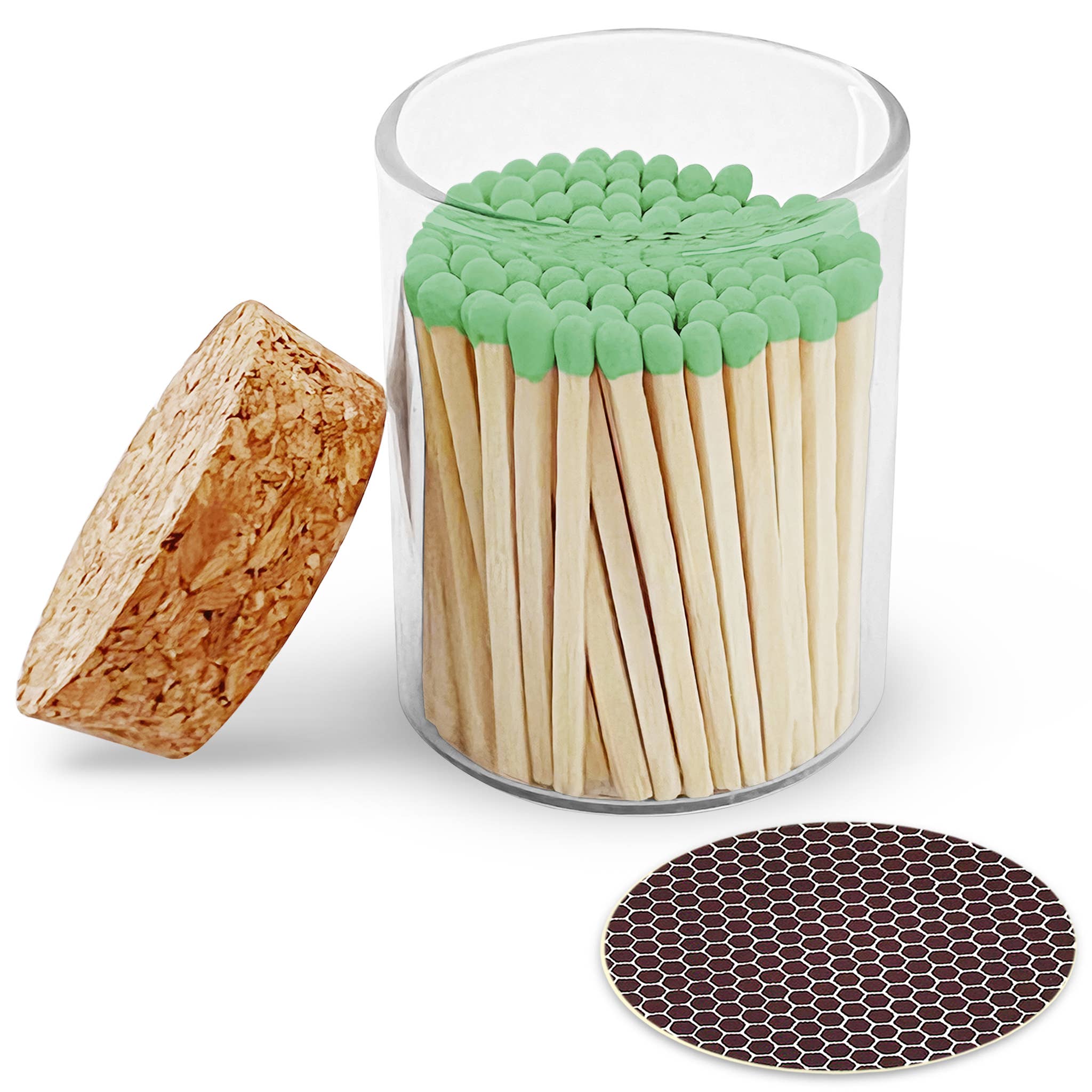 2" Matches in Cork Top Jar
