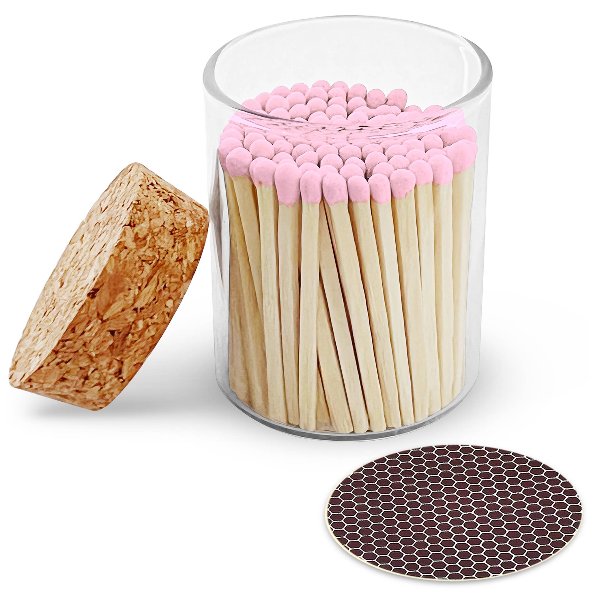 2" Matches in Cork Top Jar