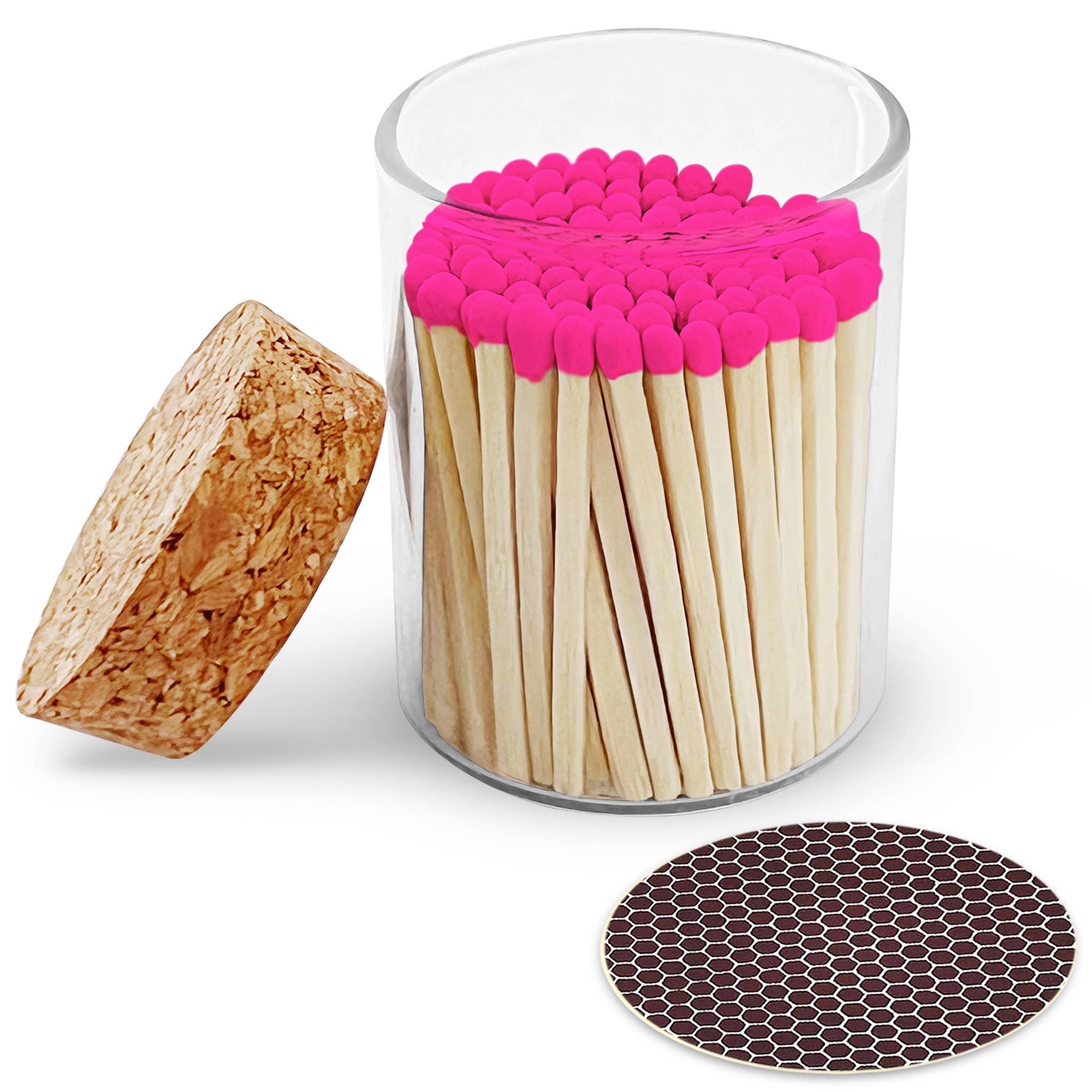 2" Matches in Cork Top Jar
