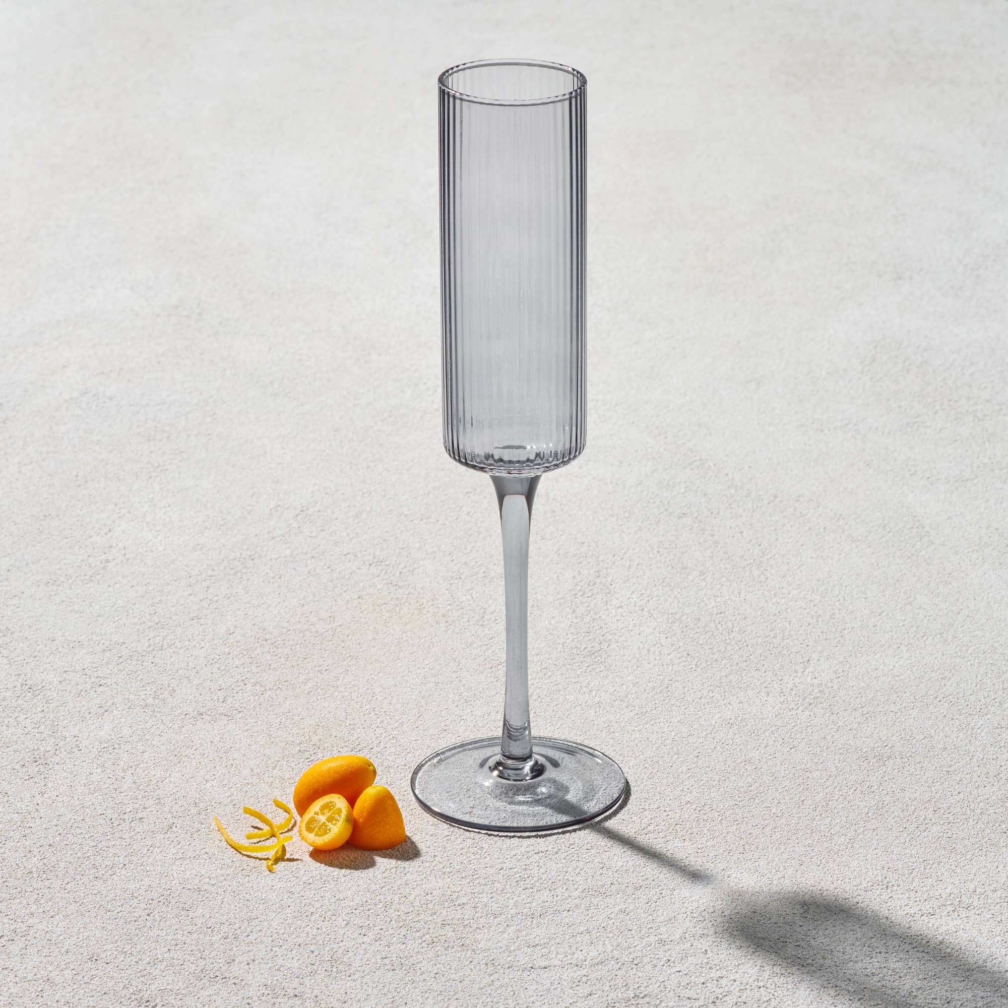 Ribbed Champagne Glass